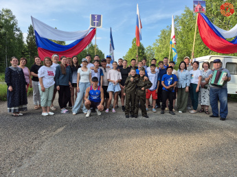 Встреча делегации с окружного культурно-спортивного праздника "Сух-Харбан"